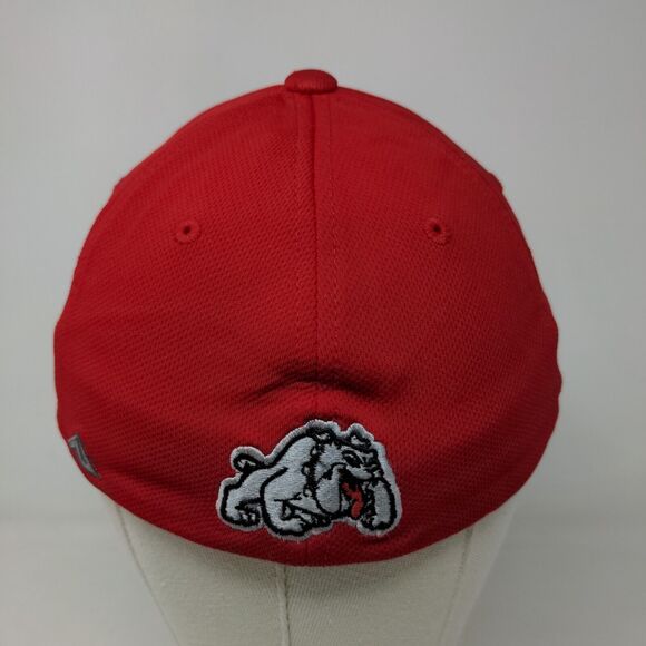 Pacific Headwear Men's Fitted Hat Red Size XS Embroidered W Bulldog Logos - Picture 6 of 9